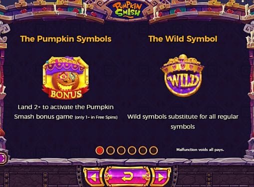 Wild и Bonus в игре Pumpkin Smash